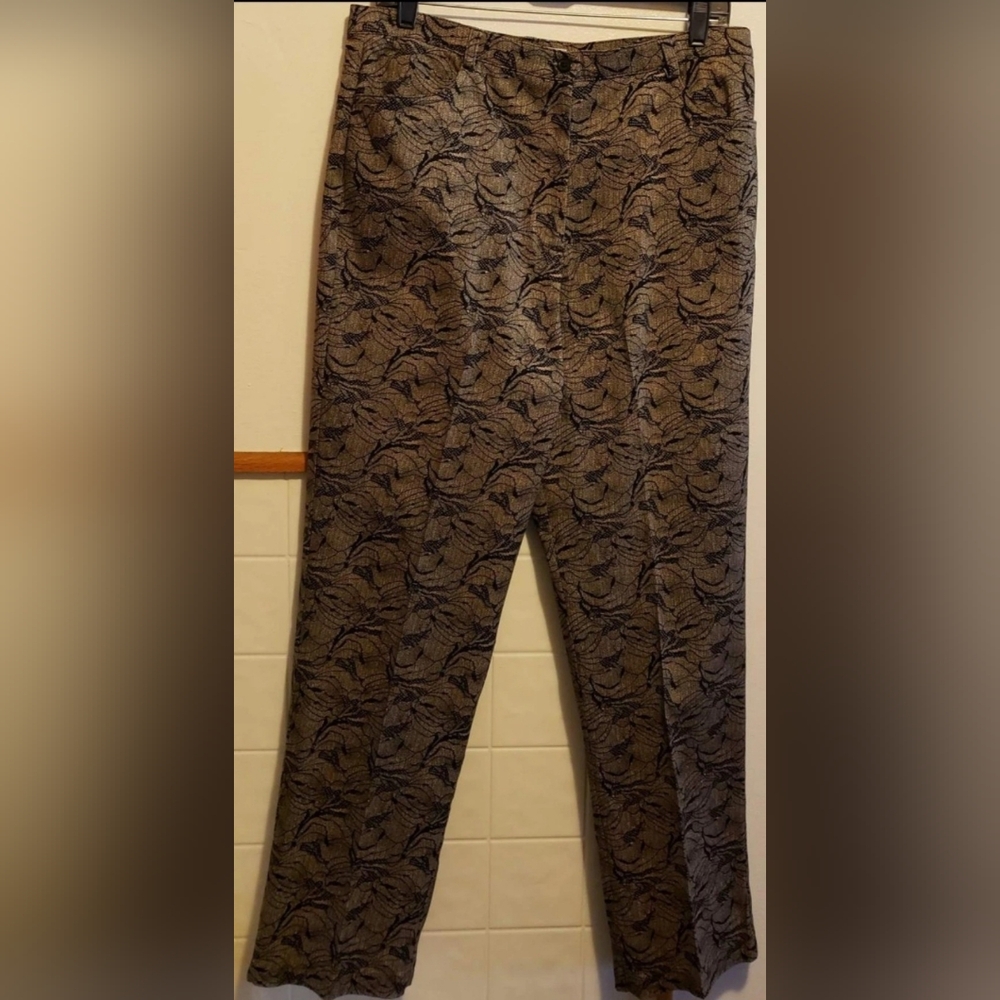 Women's Gold And Black Pants